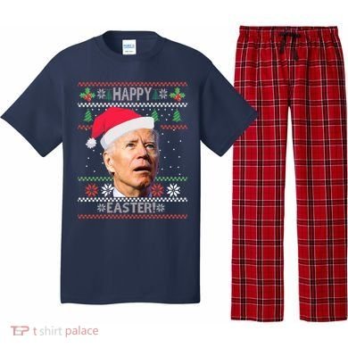 Funny Joe Biden Happy Easter Ugly Christmas Pajama Set
