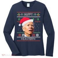 Funny Joe Biden Happy Easter Ugly Christmas Women's Long Sleeve Shirt thumb 0