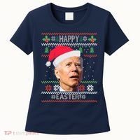 Funny Joe Biden Happy Easter Ugly Christmas Women's T-Shirt thumb 0