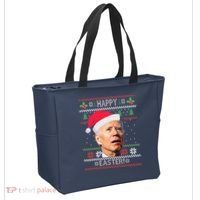 Funny Joe Biden Happy Easter Ugly Christmas Tote Bag thumb 2