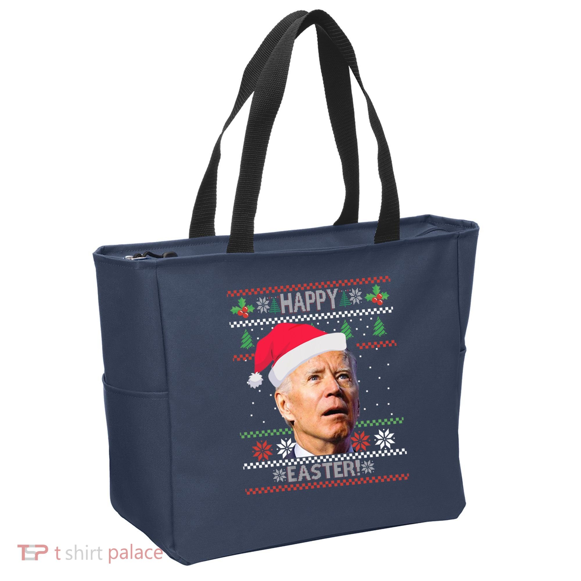 Funny Joe Biden Happy Easter Ugly Christmas Tote Bag