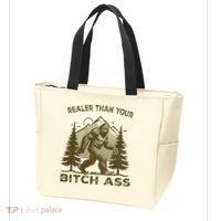 Funny Joke Bigfoot Realer Than Your Bitch Ass Sasquatch Tote Bag thumb 3