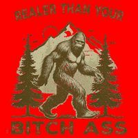 Funny Joke Bigfoot Realer Than Your Bitch Ass Sasquatch Santa Hat thumb 1
