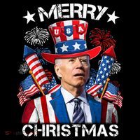 Funny Joe Biden 4th Of July Merry Christmas Firework USA Coffee Mug thumb 5