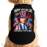 Funny Joe Biden 4th Of July Happy 4th Uh You Know The Thing  Doggie Tank thumb 0