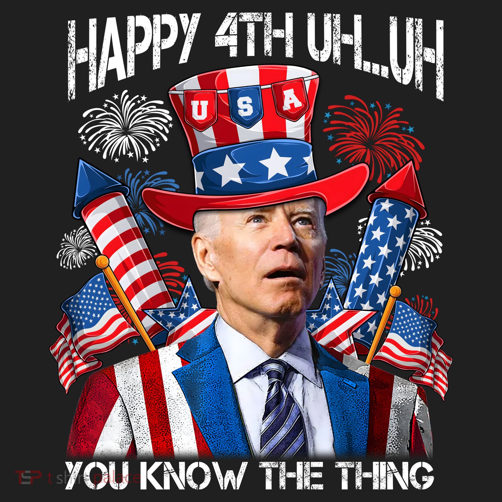 Funny Joe Biden 4th Of July Happy 4th Uh You Know The Thing  Beanie