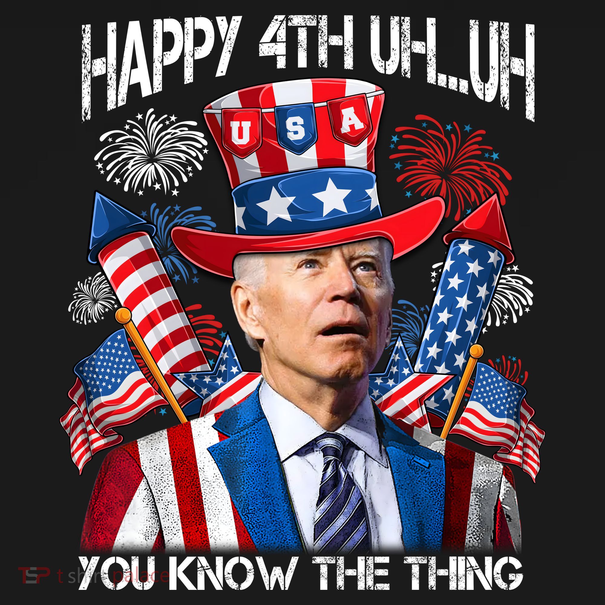 Funny Joe Biden 4th Of July Happy 4th Uh You Know The Thing  Pajama Set