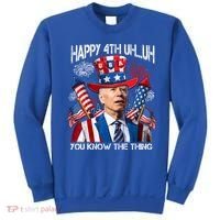 Funny Joe Biden 4th Of July Happy 4th Uh You Know The Thing  Sweatshirt thumb 0