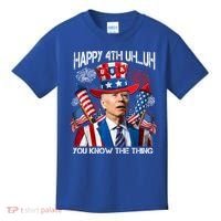 Funny Joe Biden 4th Of July Happy 4th Uh You Know The Thing  Kids T-Shirt thumb 0