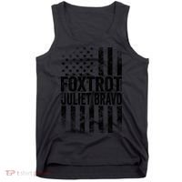 Foxtrot Juliet Bravo Lets Go Brandon Fjb Anti Biden Tank Top thumb 0