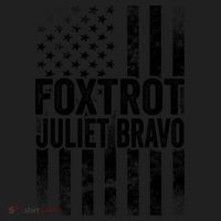 Foxtrot Juliet Bravo Lets Go Brandon Fjb Anti Biden Golf Towel thumb 3