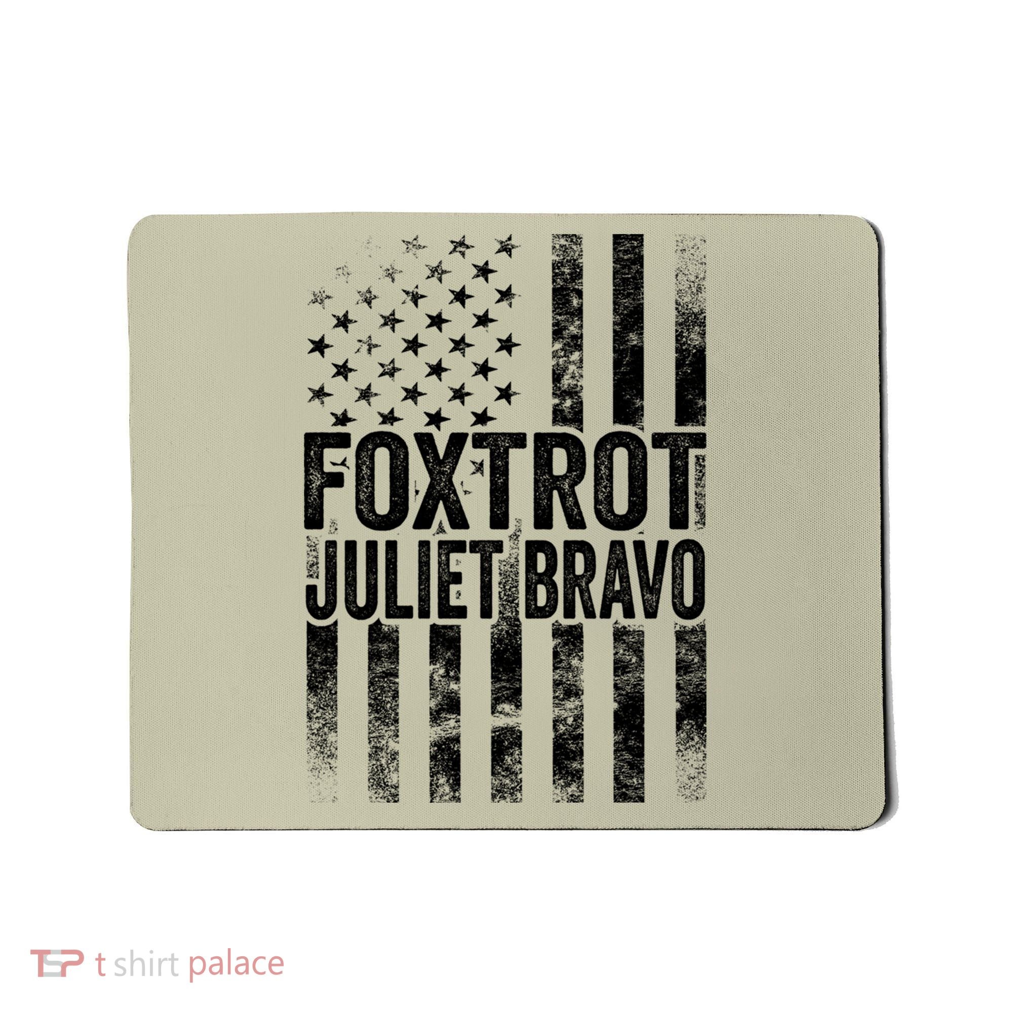 Foxtrot Juliet Bravo Lets Go Brandon Fjb Anti Biden Mousepad