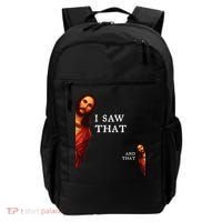 Funny Jesus Bible Best Joke Quote I Saw That And That Backpack thumb 0