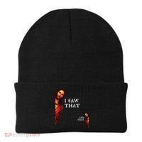 Funny Jesus Bible Best Joke Quote I Saw That And That Beanie thumb 0