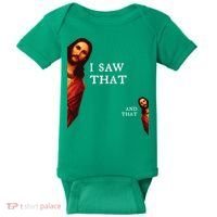 Funny Jesus Bible Best Joke Quote I Saw That And That Baby Bodysuit thumb 0