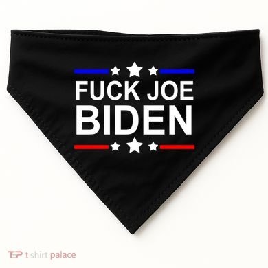 F*ucK Joe Biden USA-Made Doggie Bandana