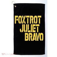 Foxtrot Juliet Bravo Golf Towel thumb 0