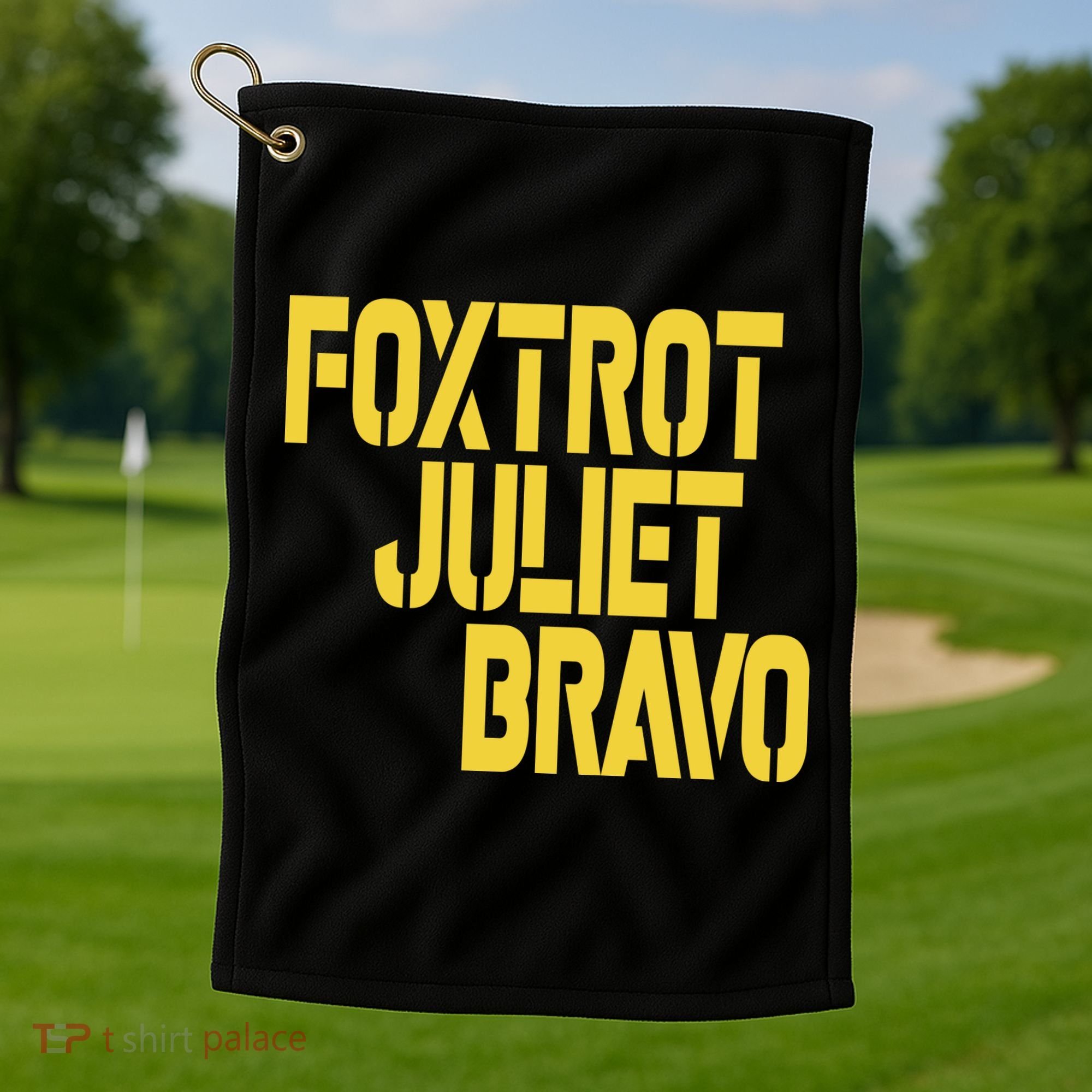 Foxtrot Juliet Bravo Golf Towel
