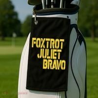 Foxtrot Juliet Bravo Golf Towel thumb 2