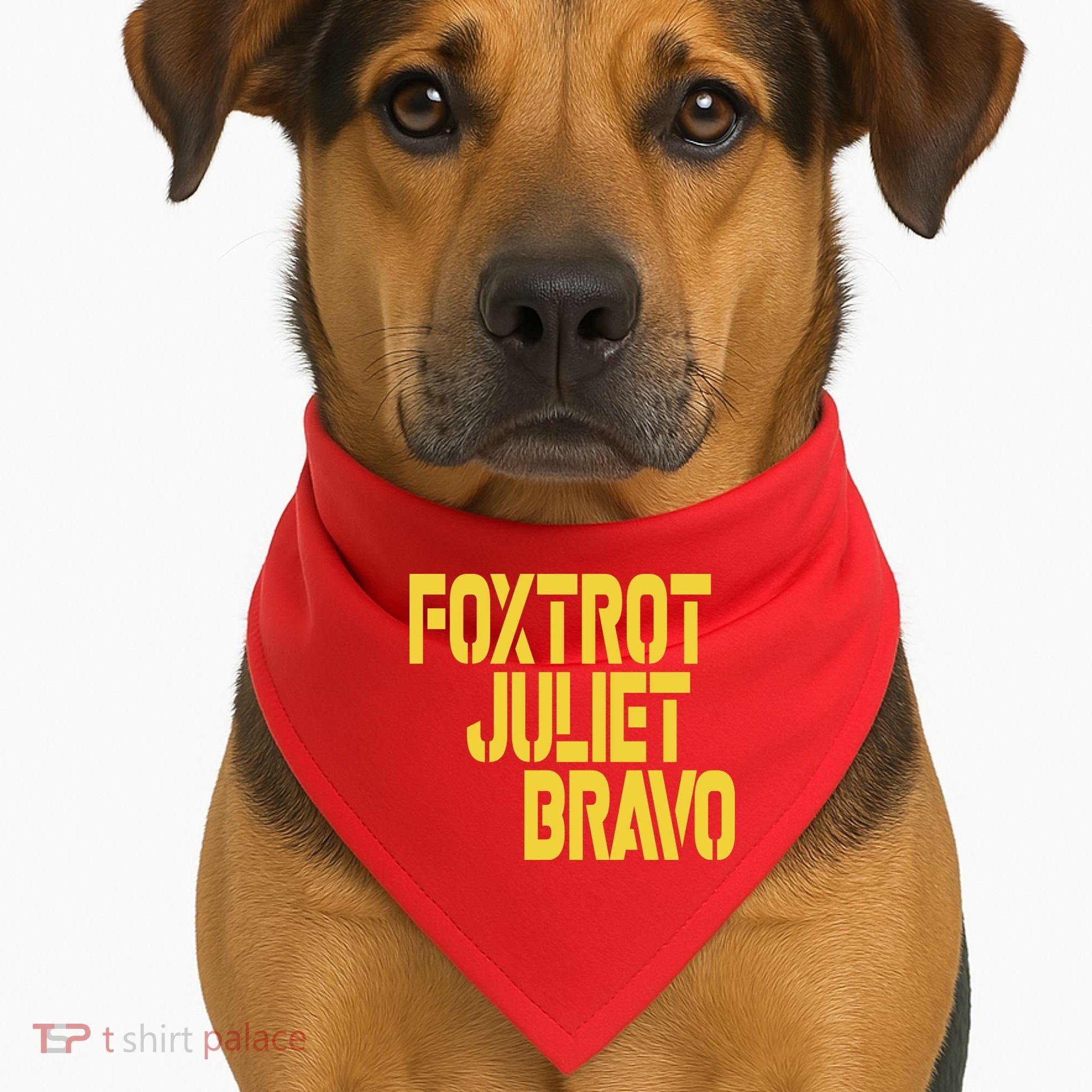 Foxtrot Juliet Bravo USA-Made Doggie Bandana