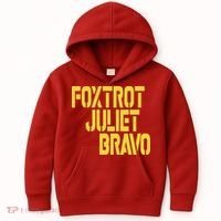 Foxtrot Juliet Bravo Kids Hoodie thumb 0
