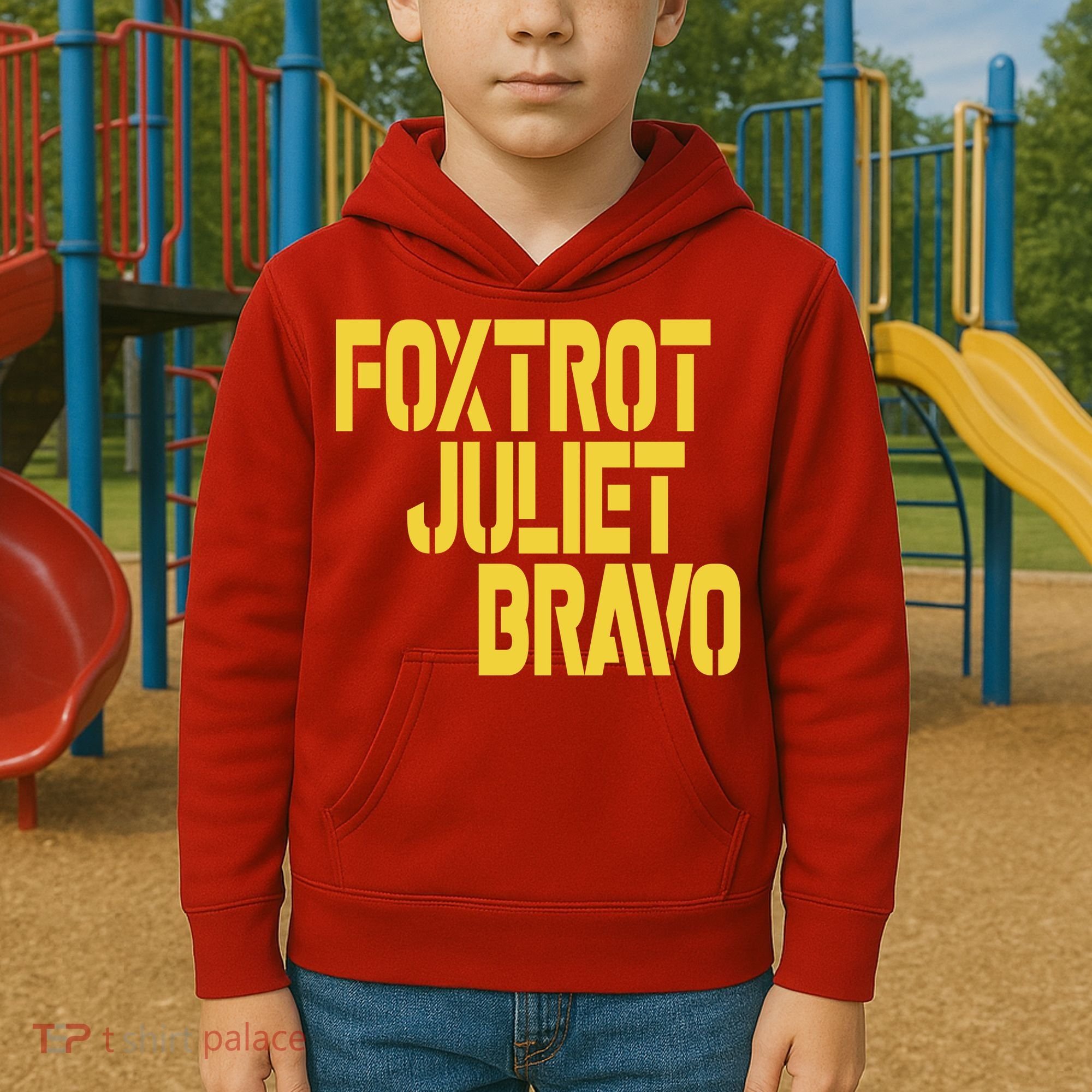Foxtrot Juliet Bravo Kids Hoodie