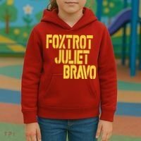 Foxtrot Juliet Bravo Kids Hoodie thumb 3