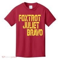 Foxtrot Juliet Bravo Kids T-Shirt thumb 0