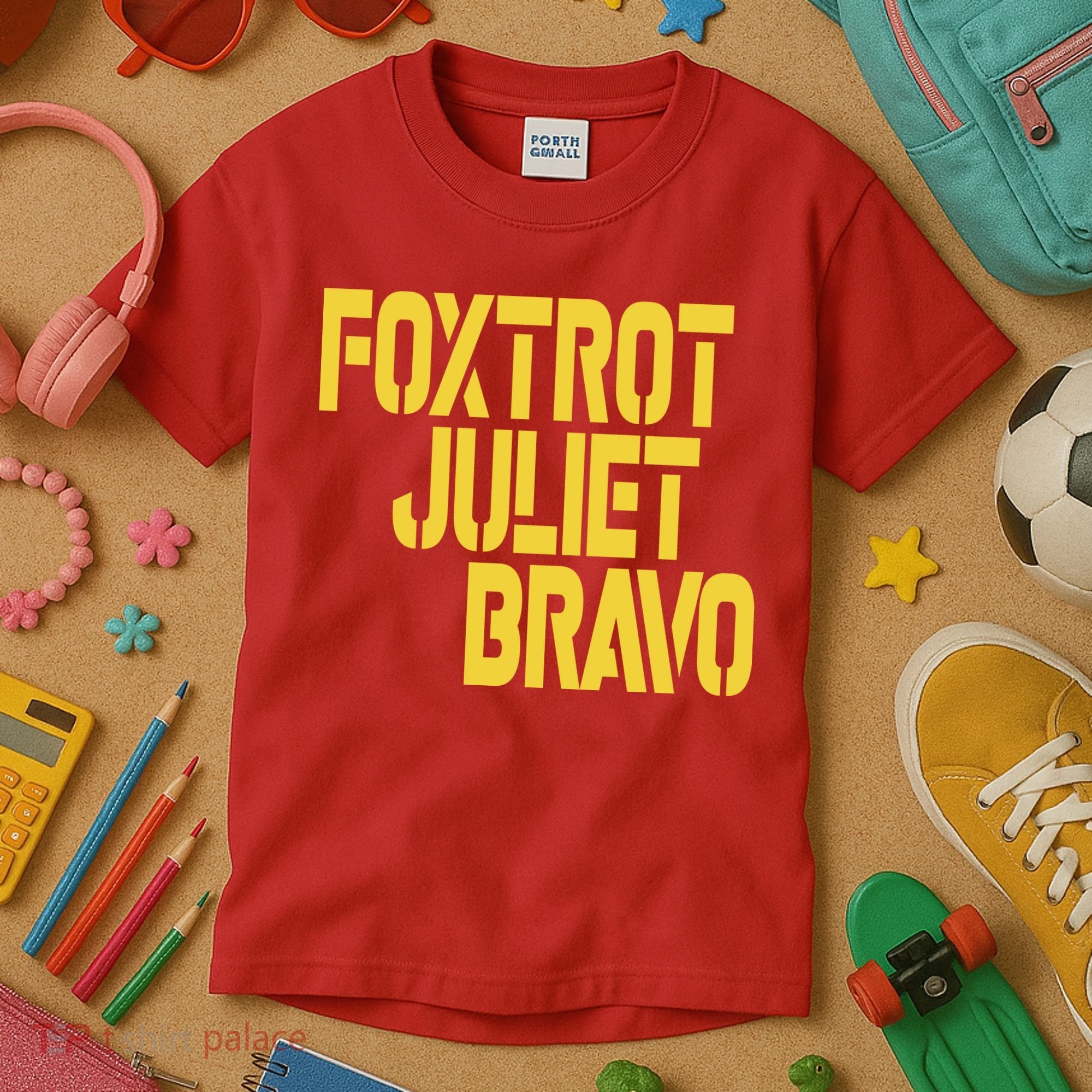 Foxtrot Juliet Bravo Kids T-Shirt