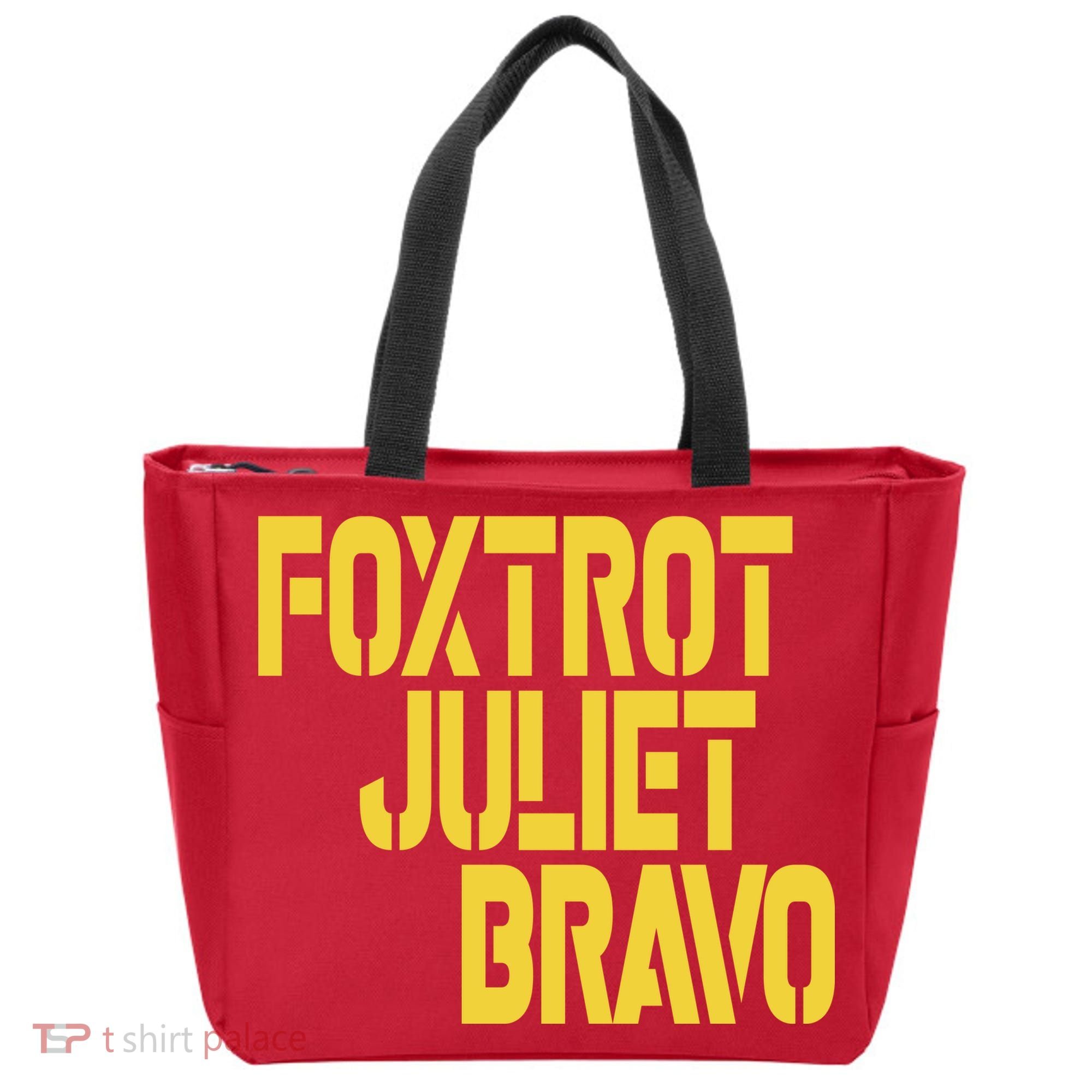 Foxtrot Juliet Bravo Tote Bag