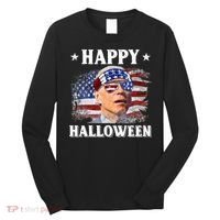 Funny Joe Biden Happy Halloween Confused 4th Of July Long Sleeve Shirt thumb 0
