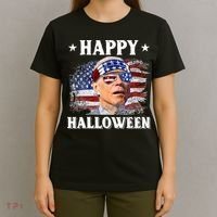 Funny Joe Biden Happy Halloween Confused 4th Of July T-Shirt thumb 4