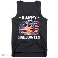 Funny Joe Biden Happy Halloween Confused 4th Of July Tank Top thumb 0