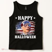 Funny Joe Biden Happy Halloween Confused 4th Of July Tank Top thumb 2