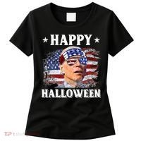 Funny Joe Biden Happy Halloween Confused 4th Of July Women's T-Shirt thumb 0