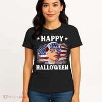 Funny Joe Biden Happy Halloween Confused 4th Of July Women's T-Shirt thumb 4