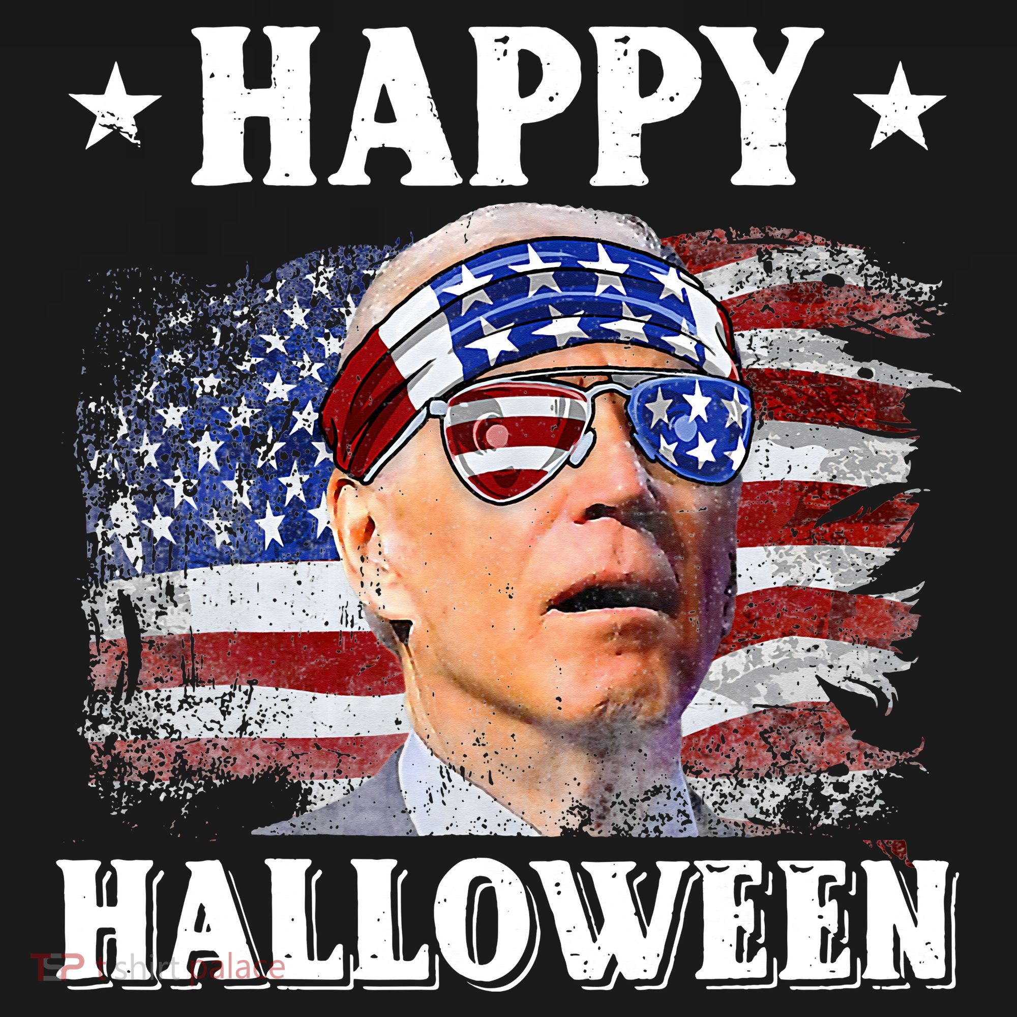 Funny Joe Biden Happy Halloween Confused 4th Of July Kids Sweatshirt