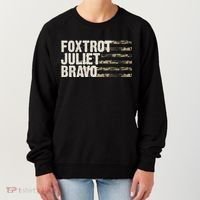 Foxtrot Juliet Bravo Camo Military Flag Women's Sweatshirt thumb 0