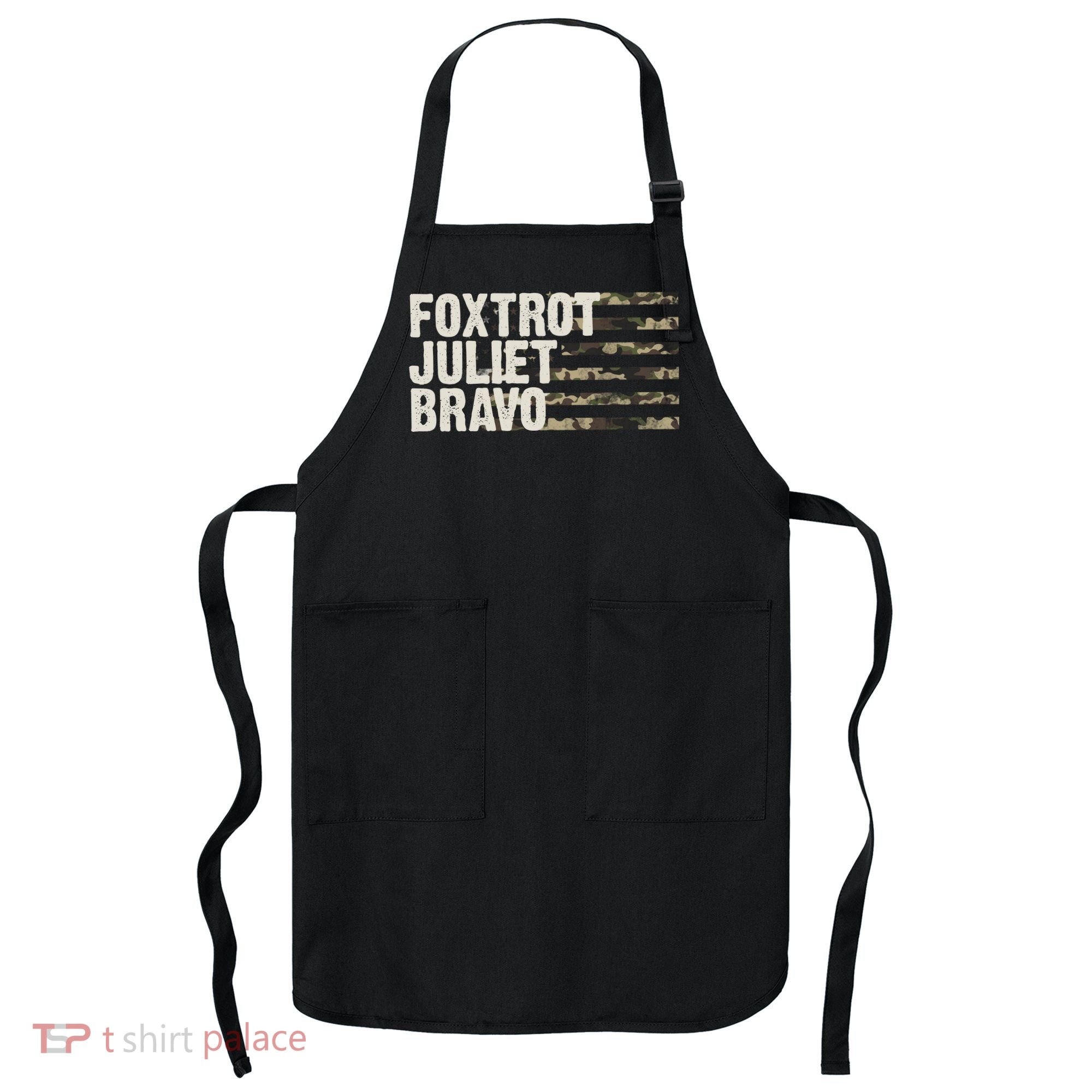 Foxtrot Juliet Bravo Camo Military Flag Apron