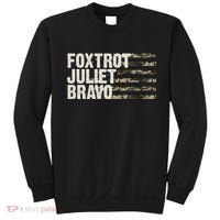 Foxtrot Juliet Bravo Camo Military Flag Sweatshirt thumb 0