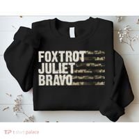 Foxtrot Juliet Bravo Camo Military Flag Sweatshirt thumb 2