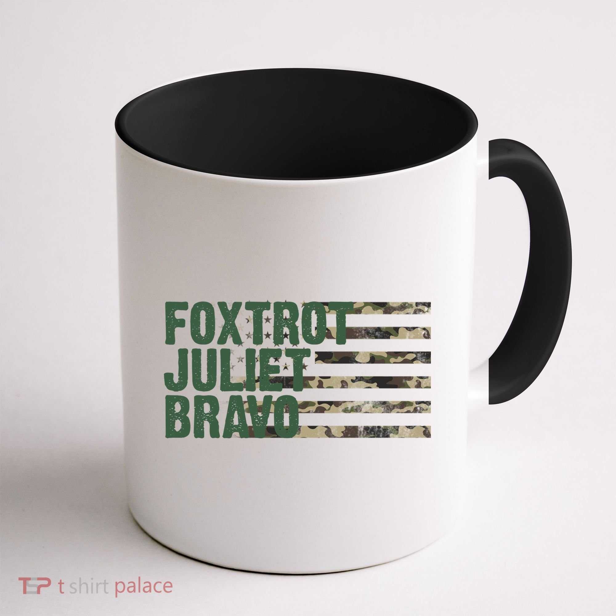 Foxtrot Juliet Bravo Camo Military Flag Coffee Mug
