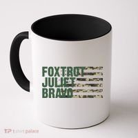 Foxtrot Juliet Bravo Camo Military Flag Coffee Mug thumb 0