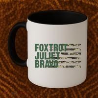 Foxtrot Juliet Bravo Camo Military Flag Coffee Mug thumb 2