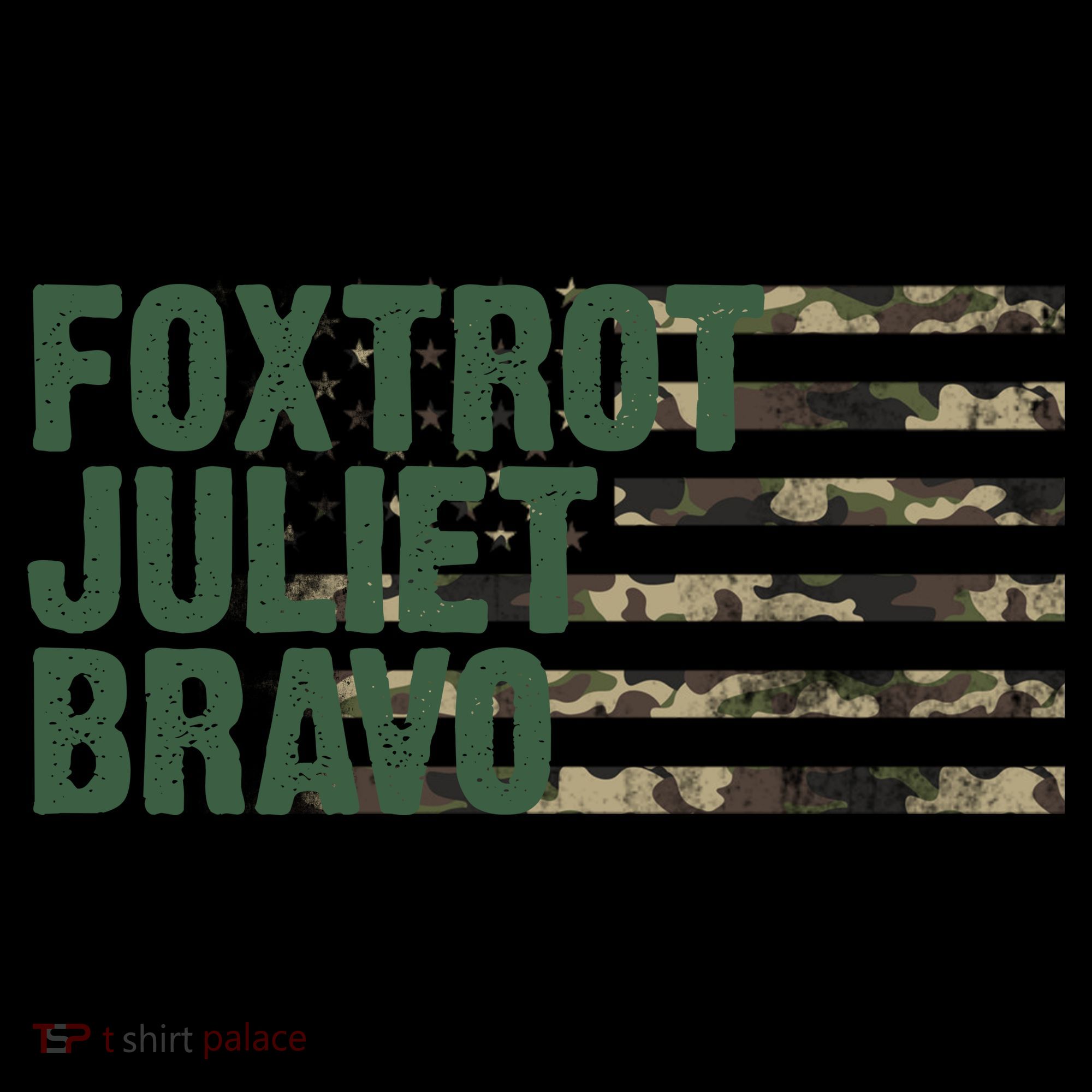 Foxtrot Juliet Bravo Camo Military Flag Coffee Mug