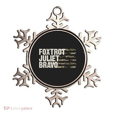 Foxtrot Juliet Bravo Camo Military Flag Ornament