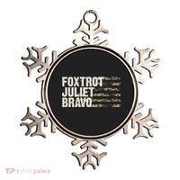 Foxtrot Juliet Bravo Camo Military Flag Ornament thumb 0