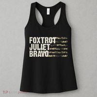 Foxtrot Juliet Bravo Camo Military Flag Women's Tank Top thumb 3