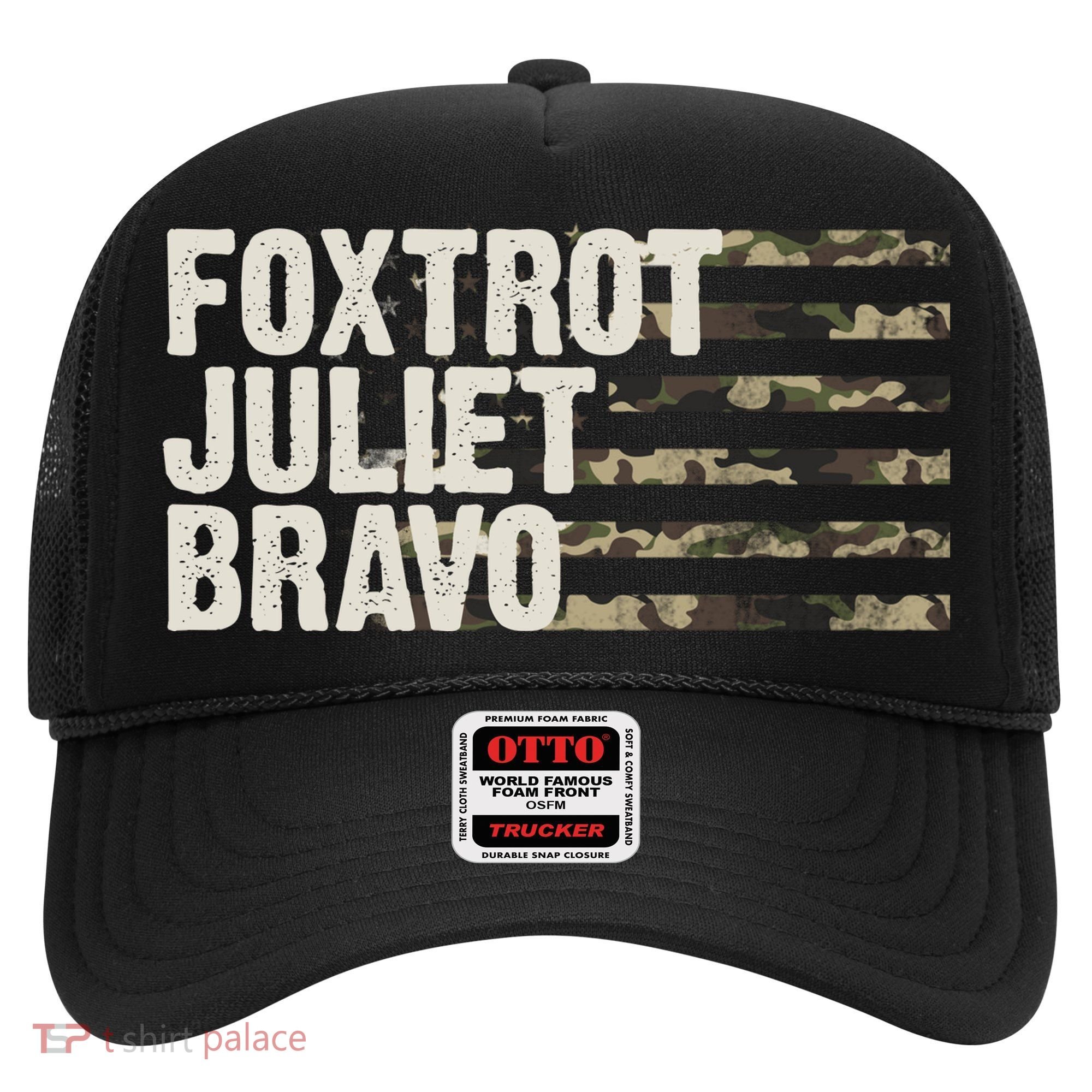 Foxtrot Juliet Bravo Camo Military Flag Hat