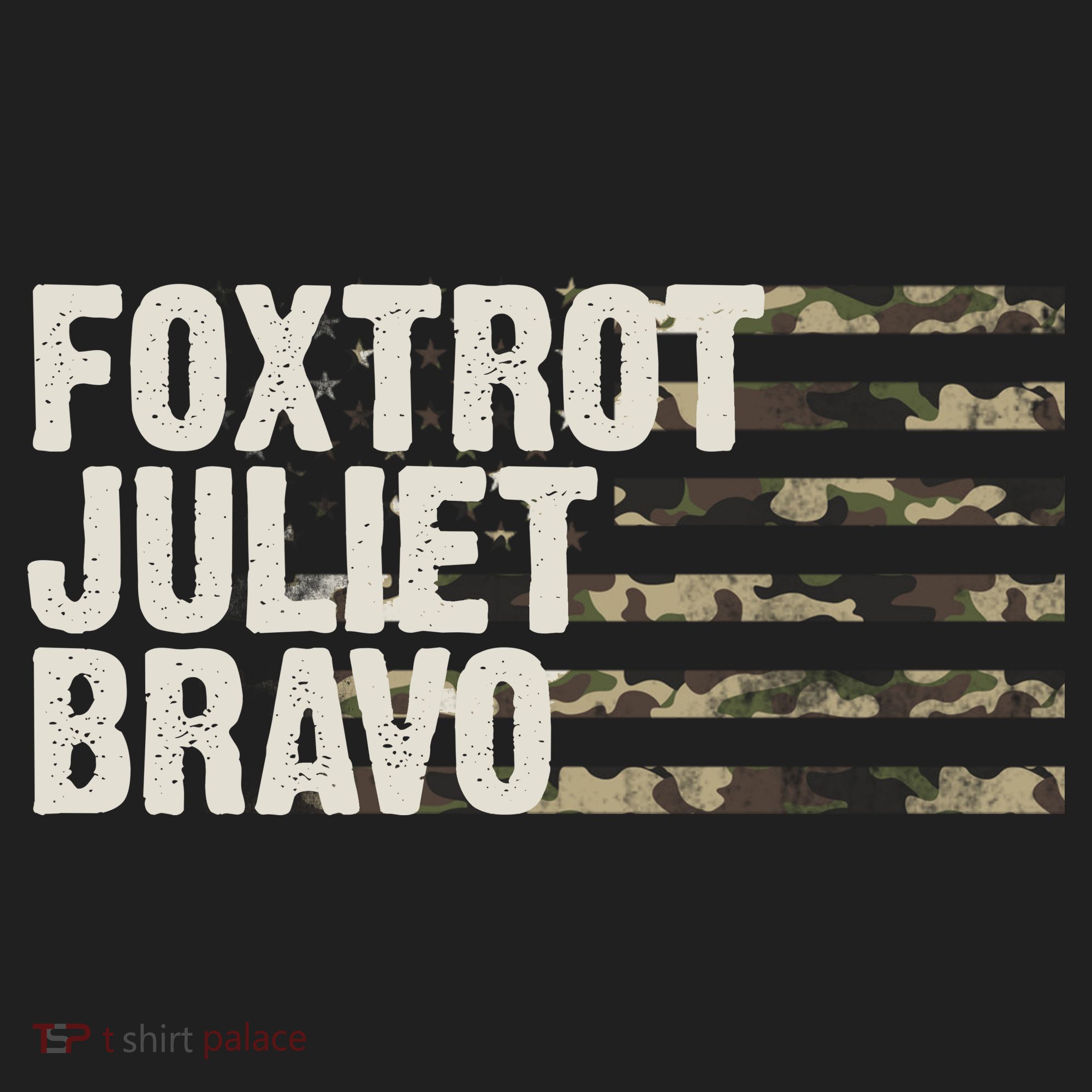 Foxtrot Juliet Bravo Camo Military Flag Hat